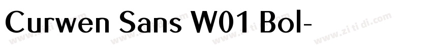 Curwen Sans W01 Bol字体转换